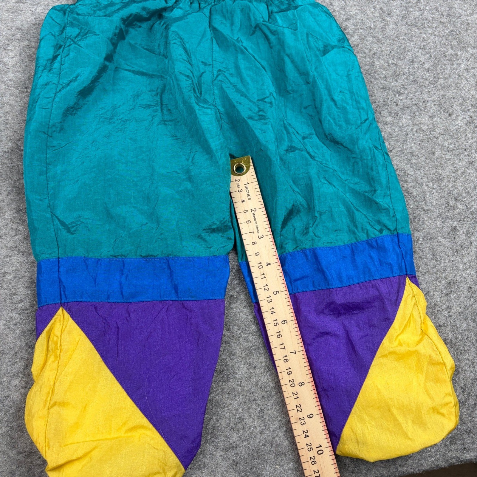 JPI Company Tracksuit Unisex 2T Vintage 90s Colorblock Windbreaker Set Teal