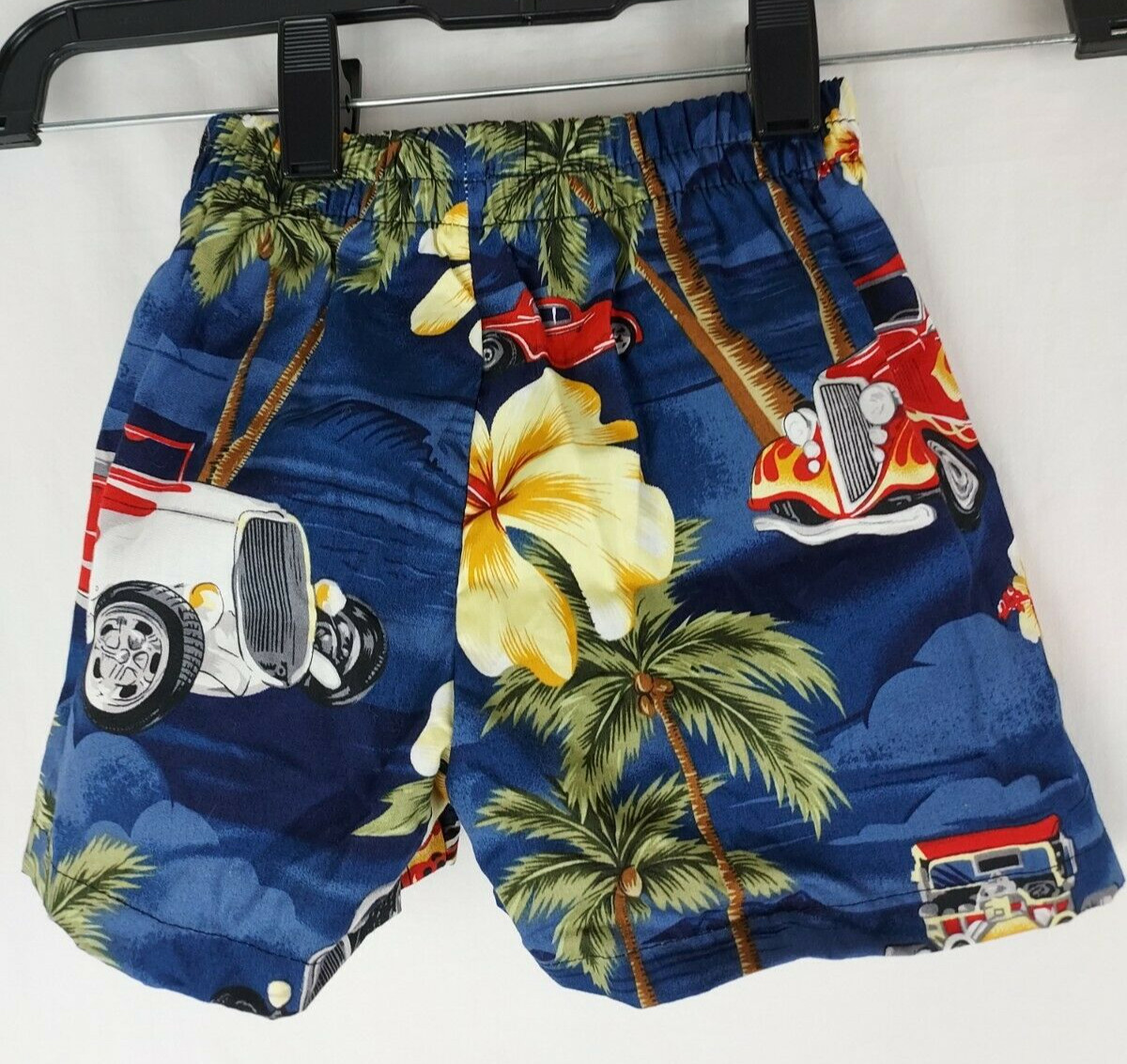 RJC Toddlers Hawaiian Blue Cars Two Piece Set Top Shorts Size 2T Made in Hawaii