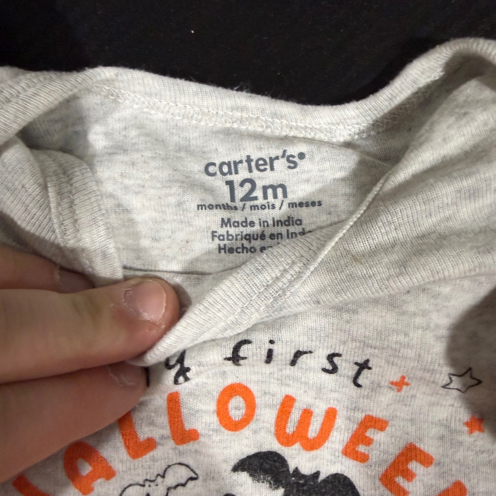 Carters Set First Holiday Outfits Halloween Thanksgiving Christmas 12 month boy
