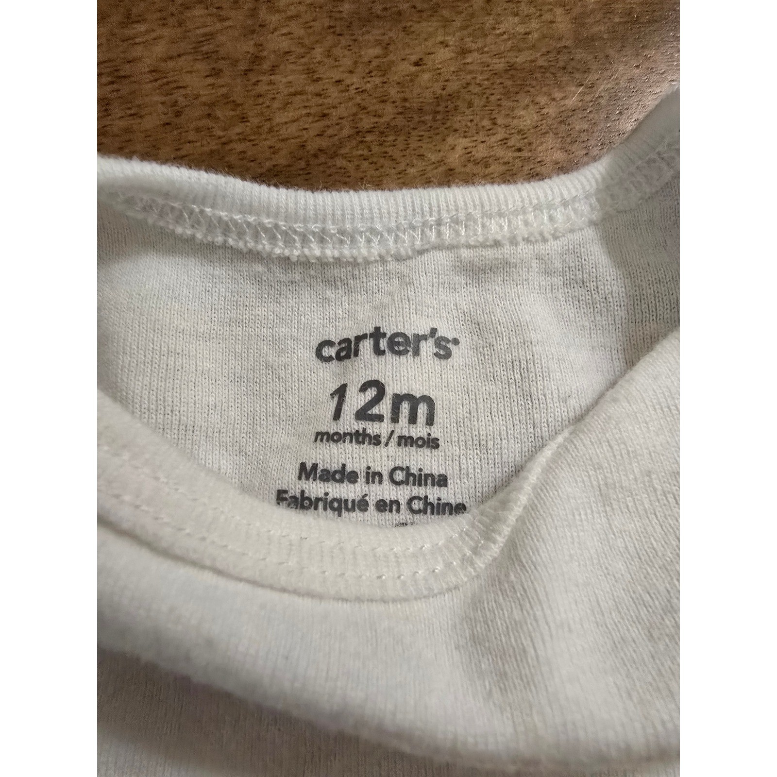 Carters Baby Boy 12M White Sleeveless Bodysuit and Gray Shorts 2pc Set