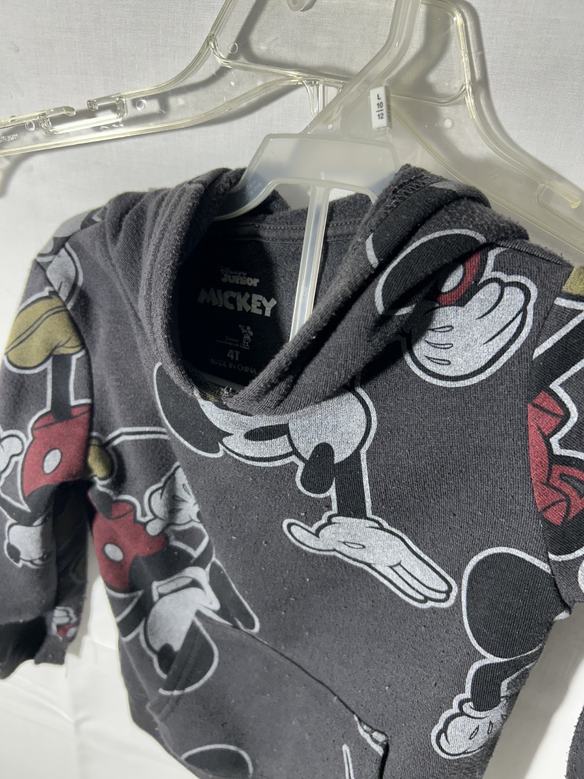 Disney Junior Mickey Mouse 2 Piece Toddler 4T Hoodie & Jogger Set Black
