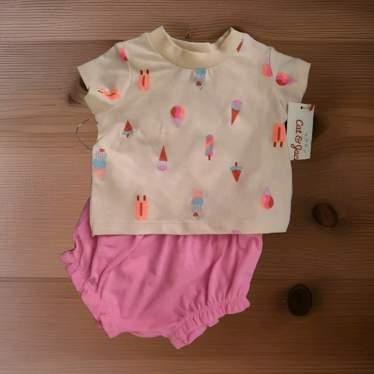 Cat & Jack Shirt/Shorts Set, NWT, 0-3 Months