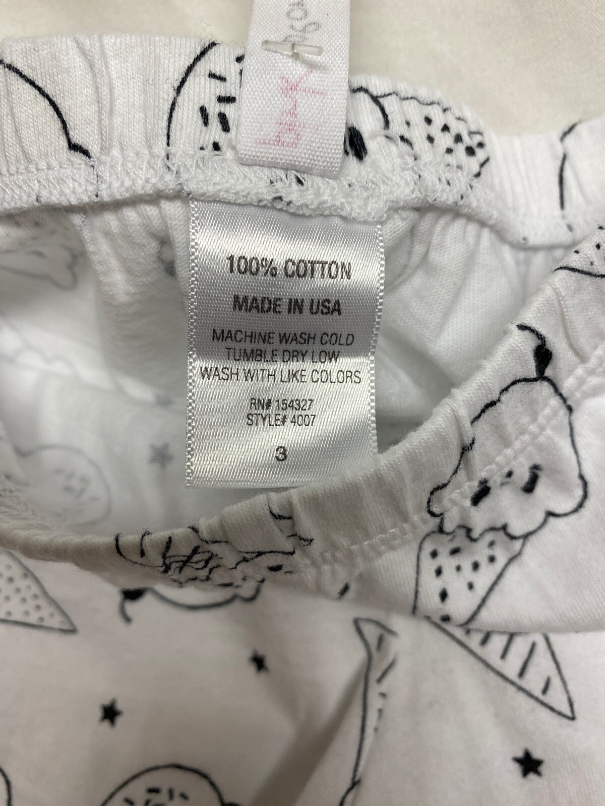 NWT Pink Peony Kids Girls Tank Top Track Shorts Set Size 3T Kids Ice Cream Cones