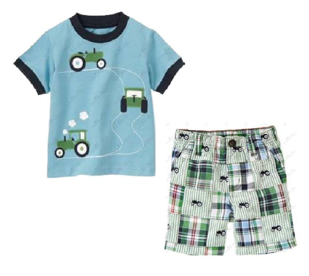 NWT Gymboree Boys Summer Guy Tractors 1 or 2 pc U-Pk Size: 2T, 3T
