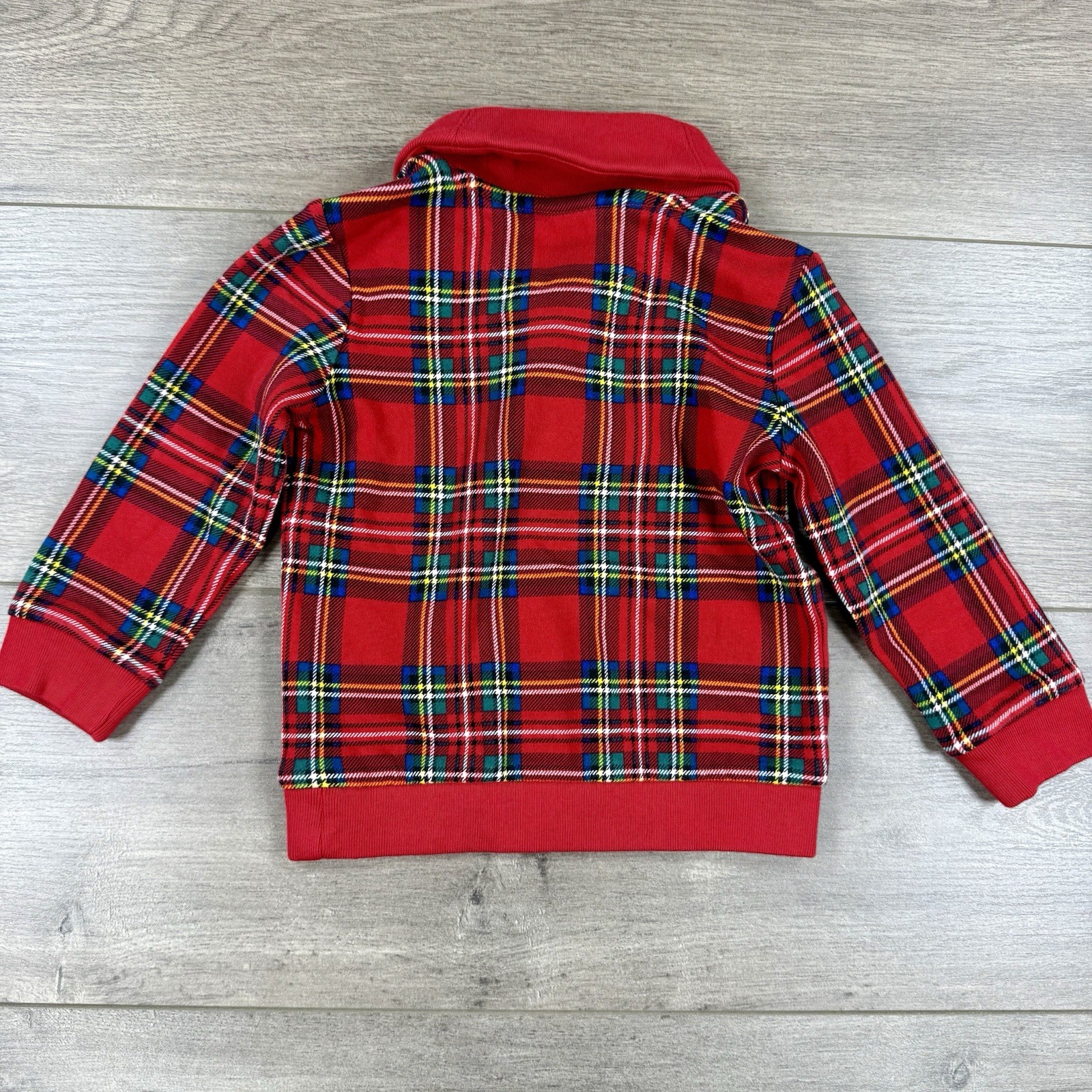 Polo Ralph Lauren Baby Outfit Shawl Sweater Pullover Sweatpants Boy’s 18M Red
