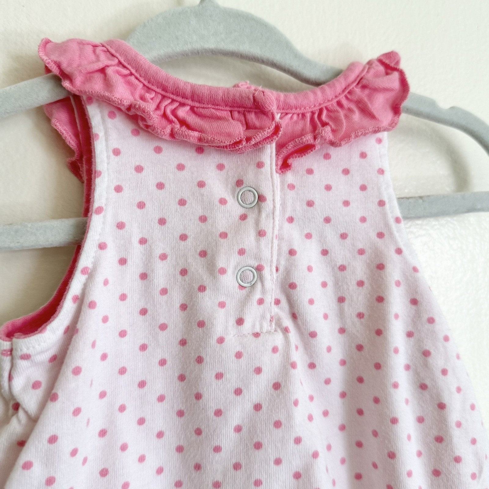 Koala Baby Girls Pink Polka Dot Strawberry Dress 0-3M