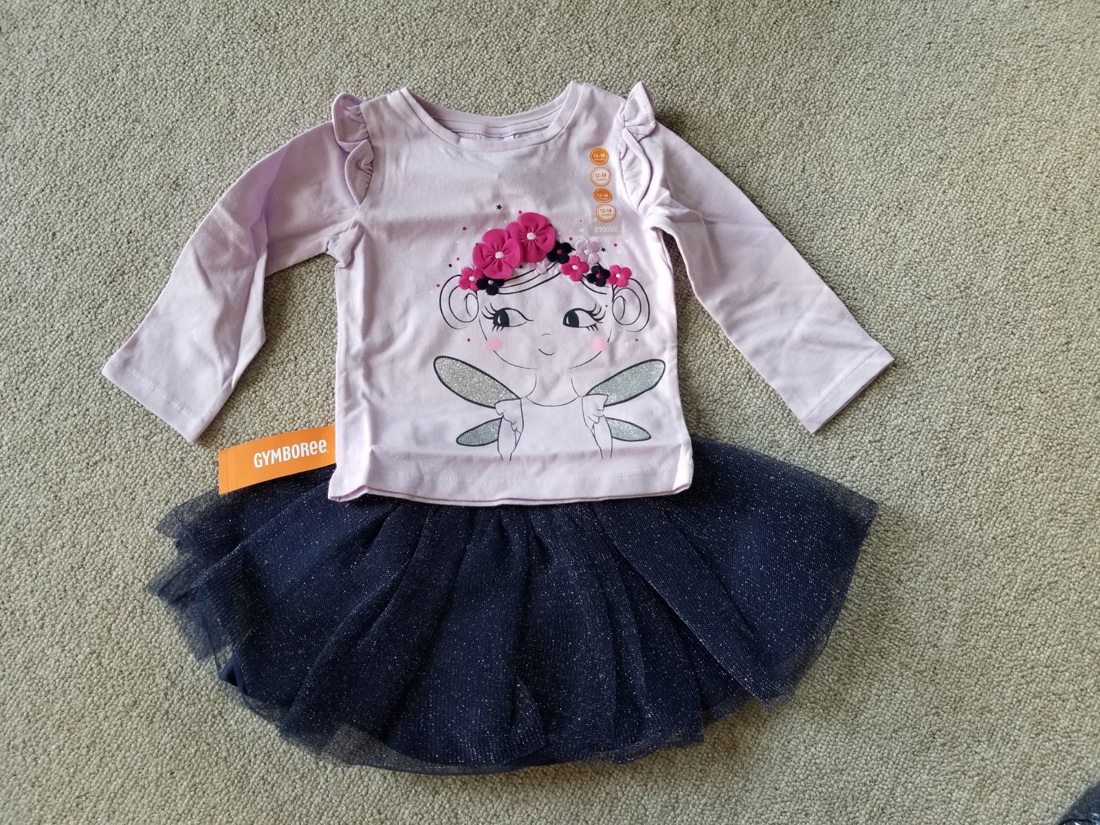 GYMBOREE 2pc Outfit “Tutu Fun Purple Fairy” 12-18 months NWT – skirt (tutu) top