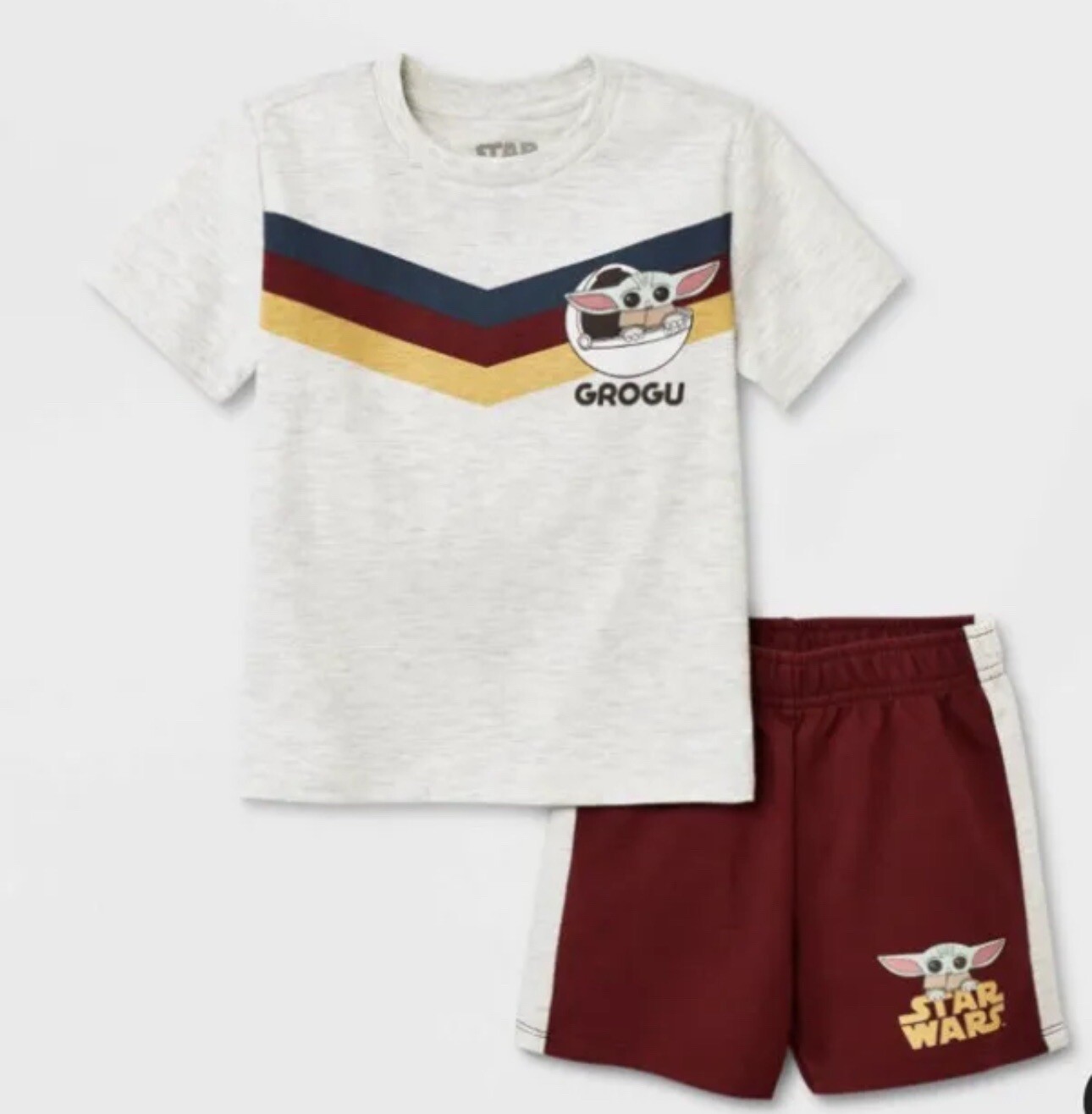 Toddler Boys’ Star Wars Striped Top and Bottom Set – 12M