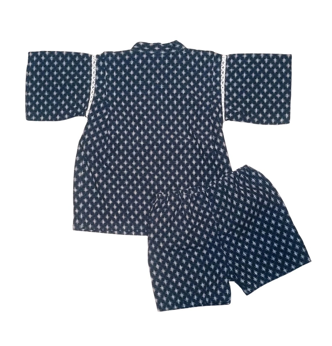 Japanese Boys Jinbei Set Size 90 (US 18-24 Months / 2T) Navy Cotton Summer…