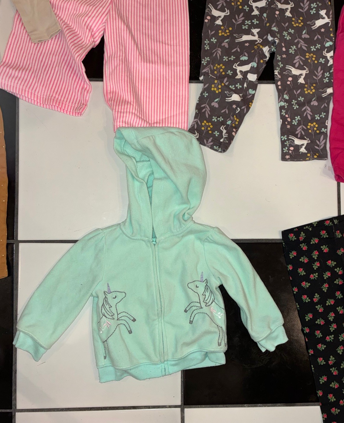 Baby Girls Lot Of 21 Pieces Size 12 Months Carters, Disney, Tops, Bottoms