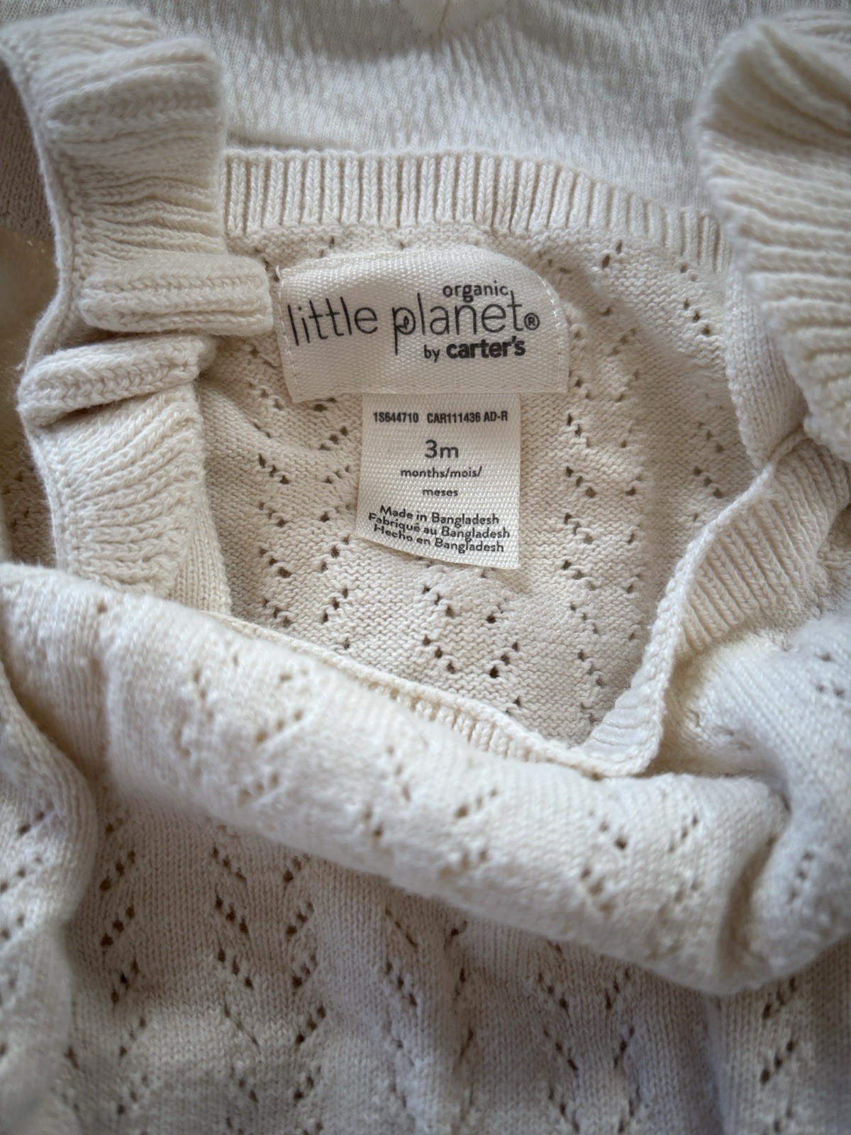 Carter’s Little Planet RZ Rachel Zoe 3-6M 3pc Romper Set Floral Ivory/Yellow