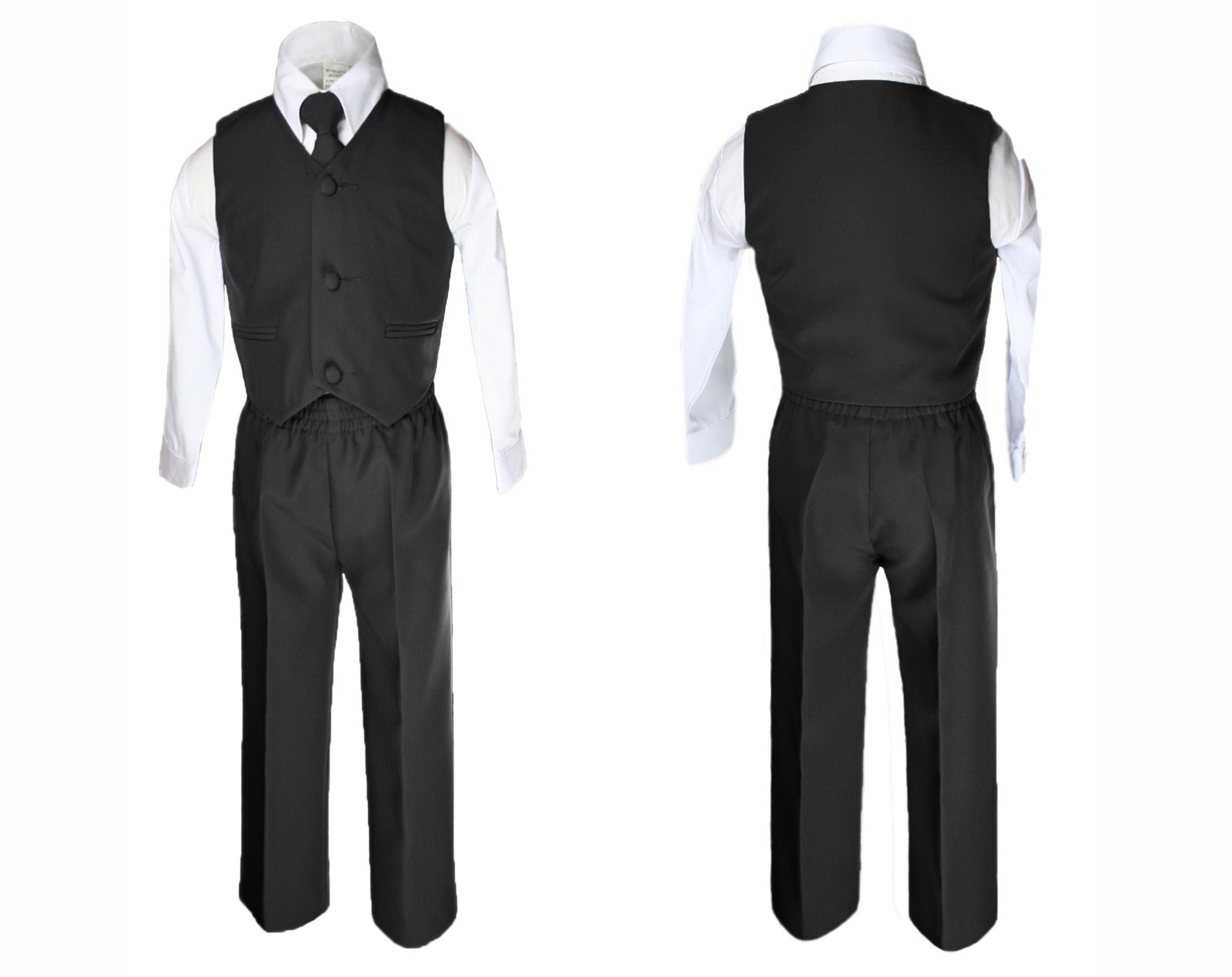 4pc Baby Boy & Toddler Wedding Easter Formal Party Color Vest Suit set Sm-20