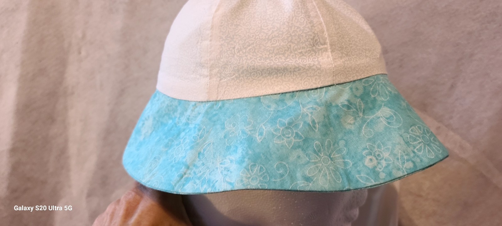 Infant Girls Size 3mn White & Teal 3 Piece Outfit Buttons & Trim