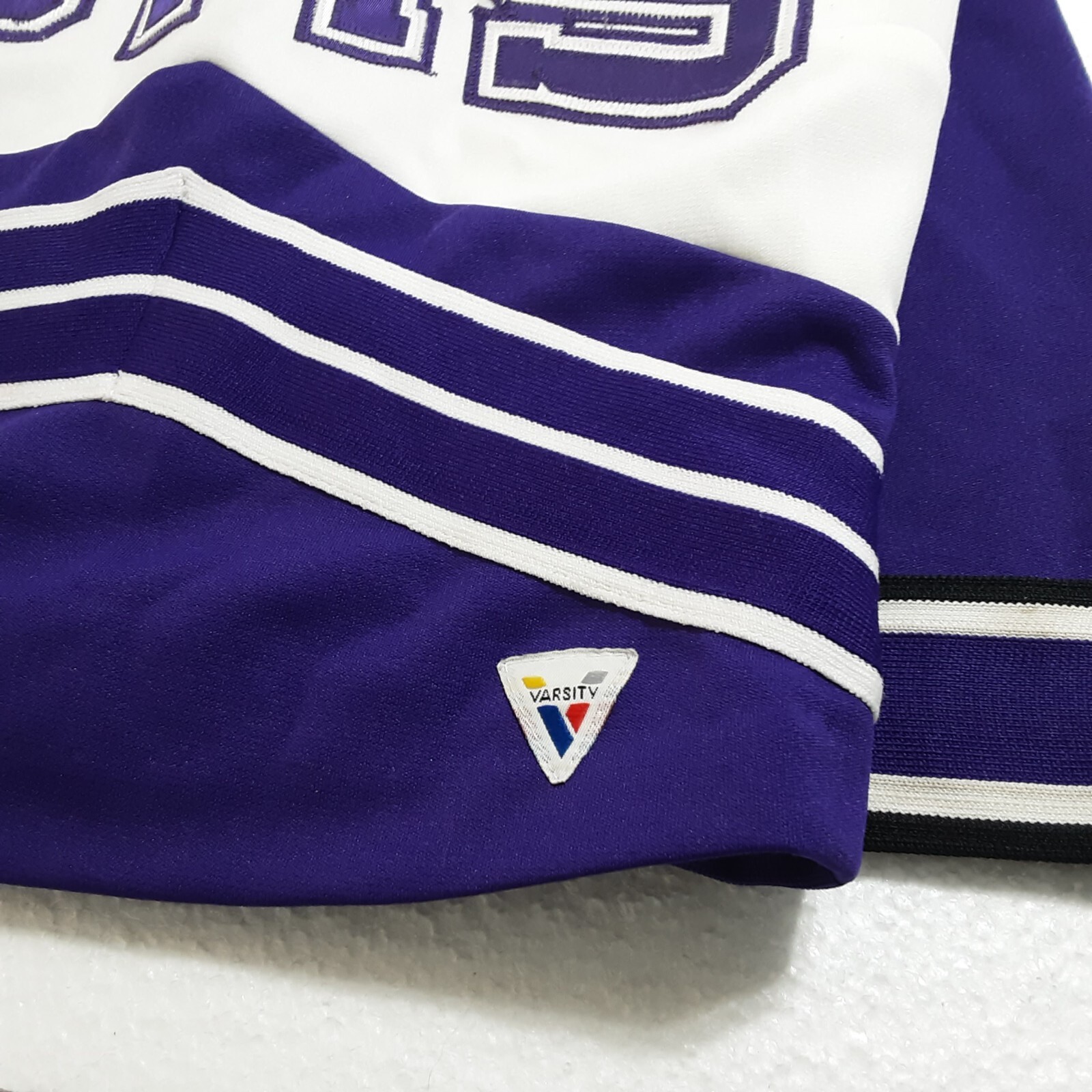 CHEERLEADER OUTFIT BULLDOGS PURPLE/WHITE Varsity branded-Build,Harvest,Succeed