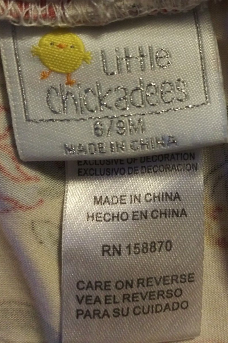 Little Chickadees 6/9M 2pc Made with Love Onepiece & Pants Ruffles 4