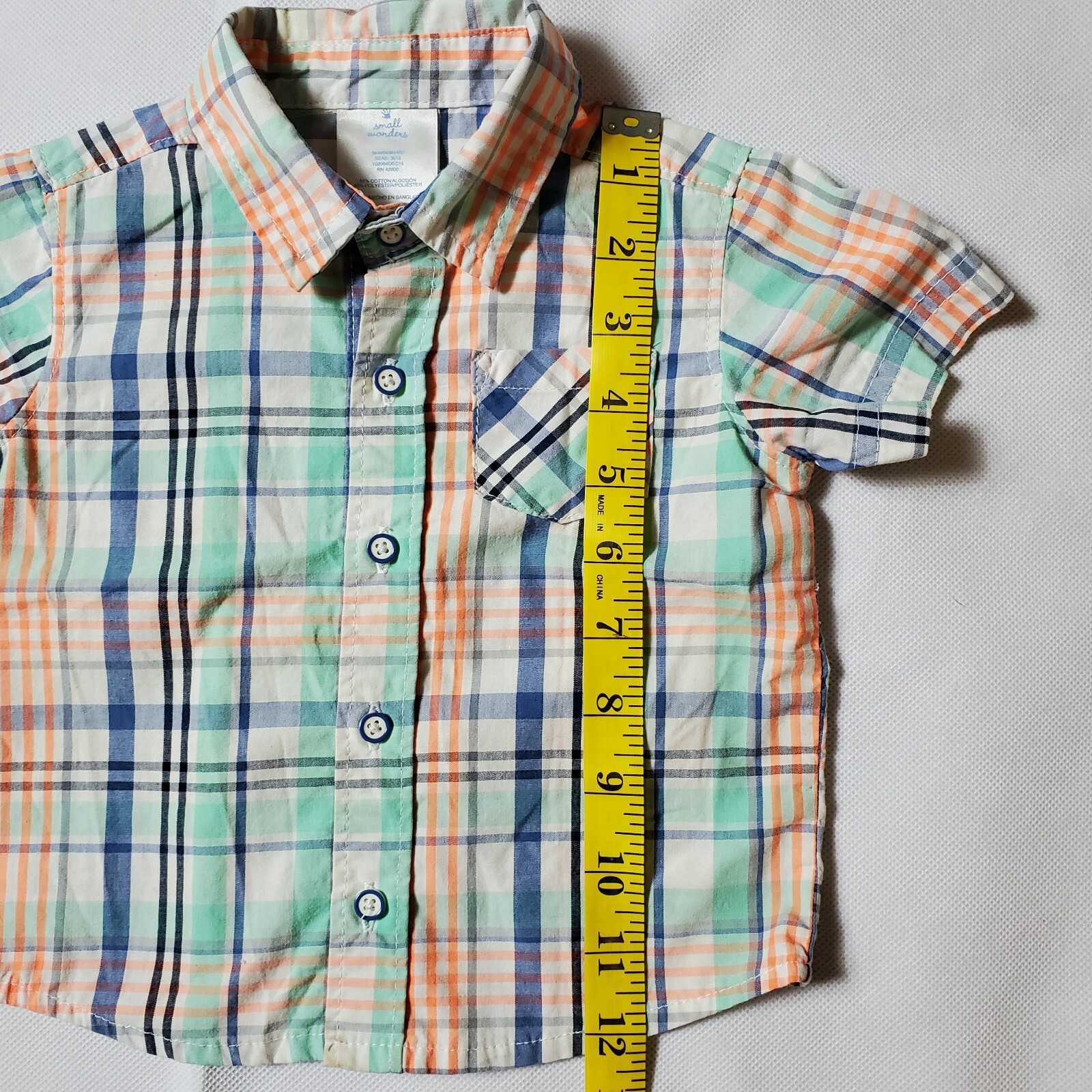 Okie Dokie Carter’s Small Wonders Shirt Shorts One Piece Baby 6 – 12 Mo Lot 4 Pc
