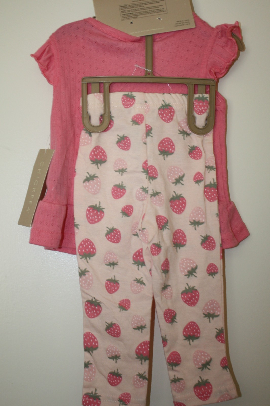 Chickpea 3 Piece Girls Pant Set Size 6-9M
