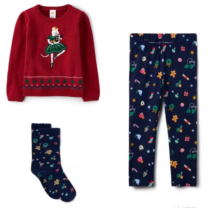 Gymboree Janie And Jack 18-24 Nutcracker Sweater Holiday Leggings And Socks New