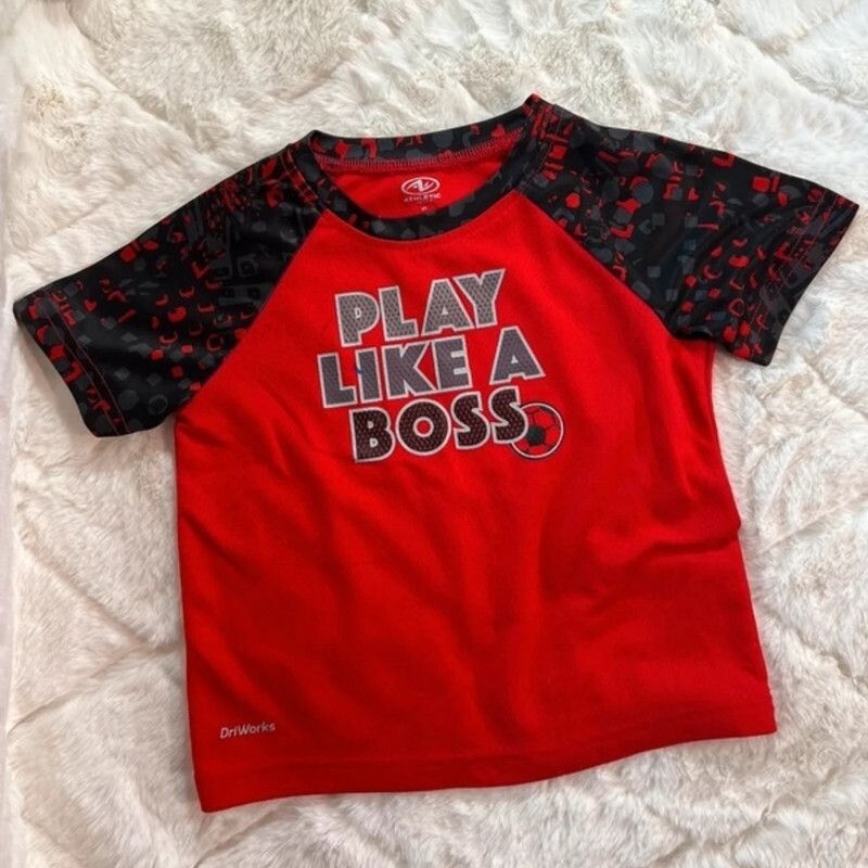 Boys Play Like a Boss Tee Shirt & Shorts Set Size 4t