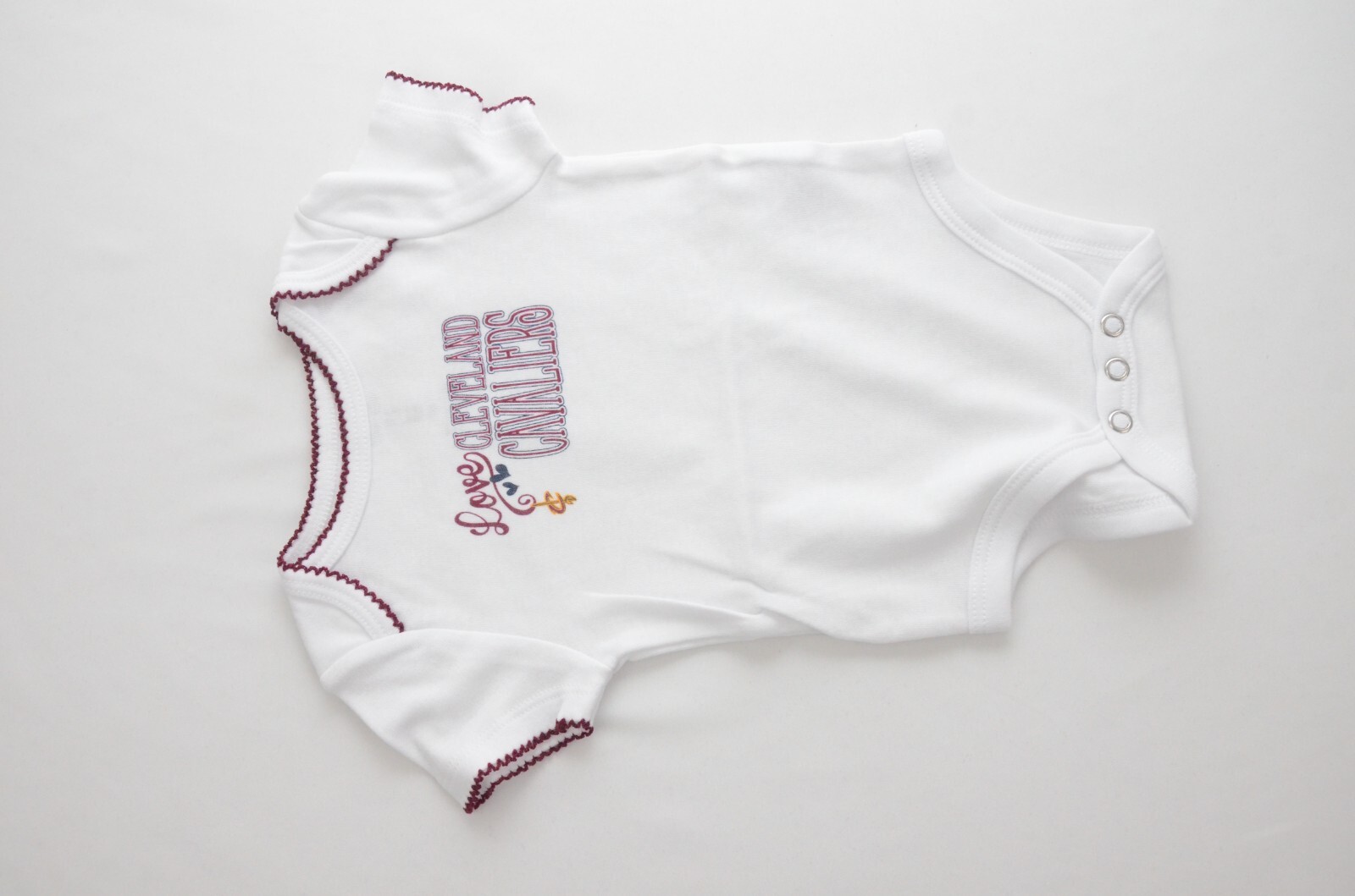 NBA Cleveland Cavaliers Baby Girl 3 Piece Bodysuit Set Size 3 Months