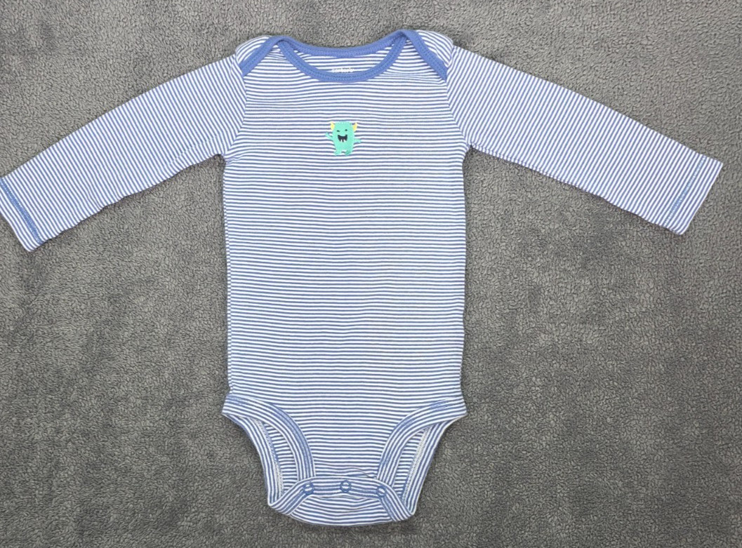 Carter’s Baby Monster Outfit Bundle 12M Bodysuits Pants 7pc Cotton