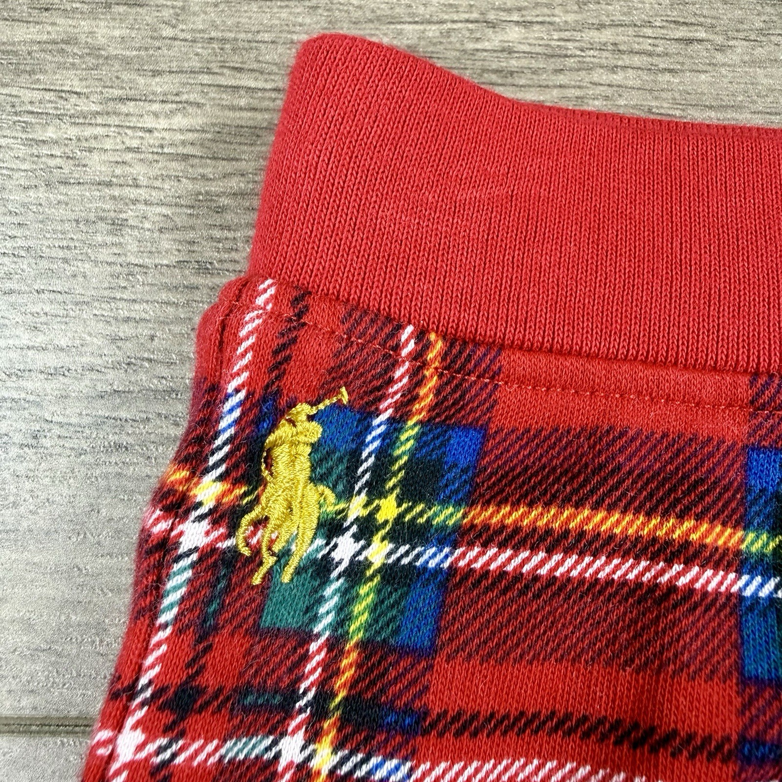 Polo Ralph Lauren Baby Outfit Shawl Sweater Pullover Sweatpants Boy’s 18M Red