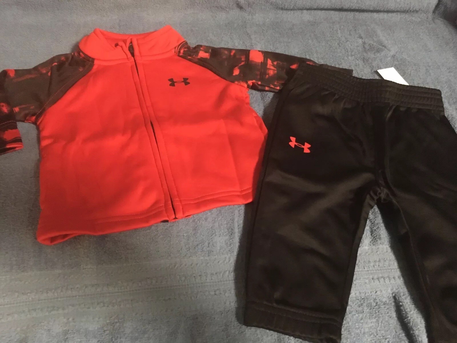 Baby Boy’s Infant Under Armour Full Zip Jacket and Pants 2-Pc. TrackSuit 0/3,3/6