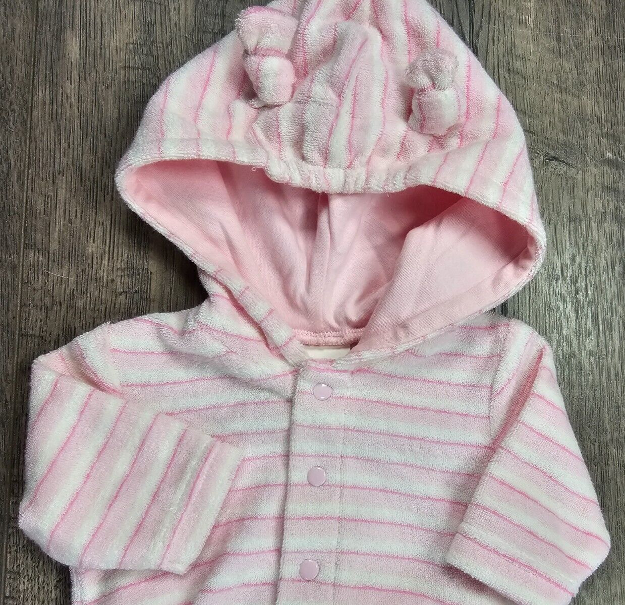Baby Girl Clothes Little Me Preemie 2pc Terry Cloth Giraffe Footed Outfit