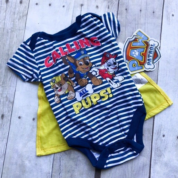 paw patrol boys outfit 0-3 months
