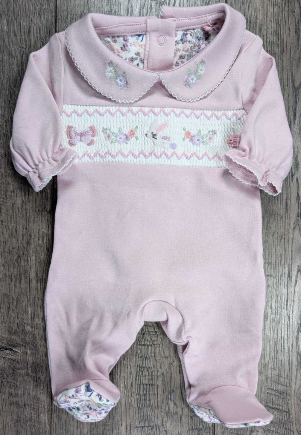 Baby Girl Clothes Nwot Next Baby Preemie Purple Bunny Easter Footed Outfit