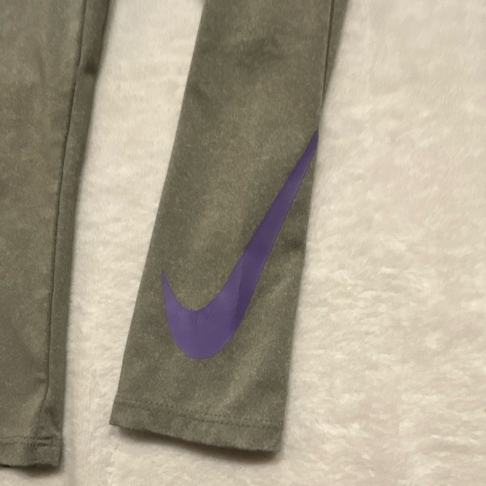 Nike Dri-FIT Girls 3T 2-Piece Hoodie & Pants Set Purple Logo Athleisure