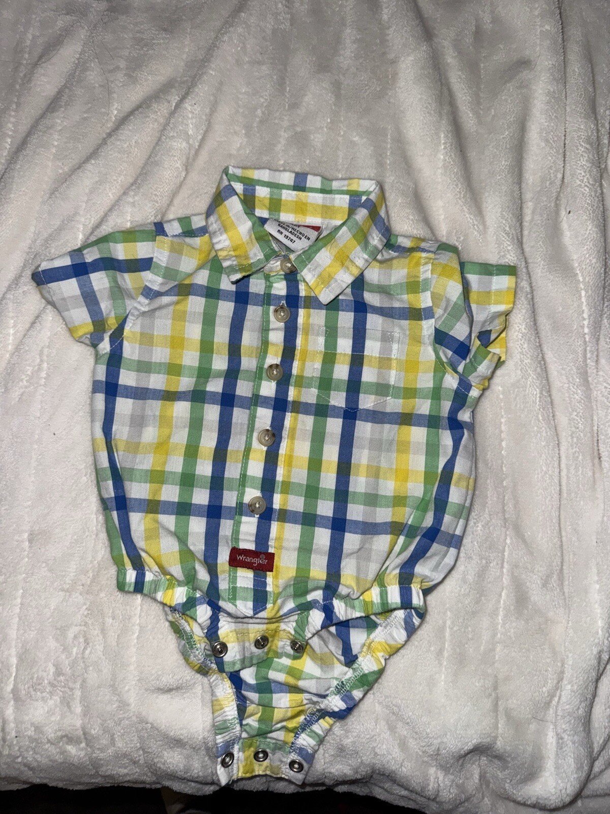 baby boy wrangler bodysuit 0-3 months