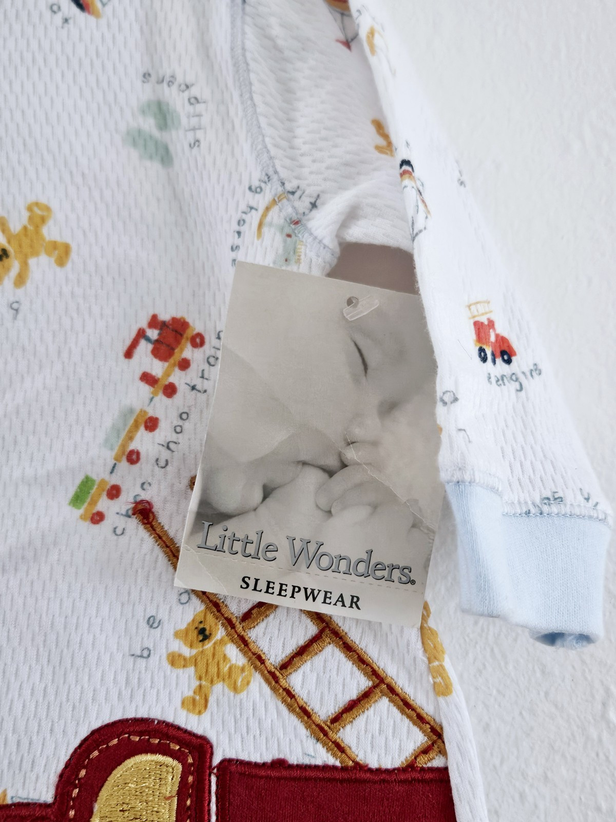 Little WONDERS SLEEPWEAR Boys 3-6 Mos. NWT Firetruck “Boy Toys” Train BOAT Bear