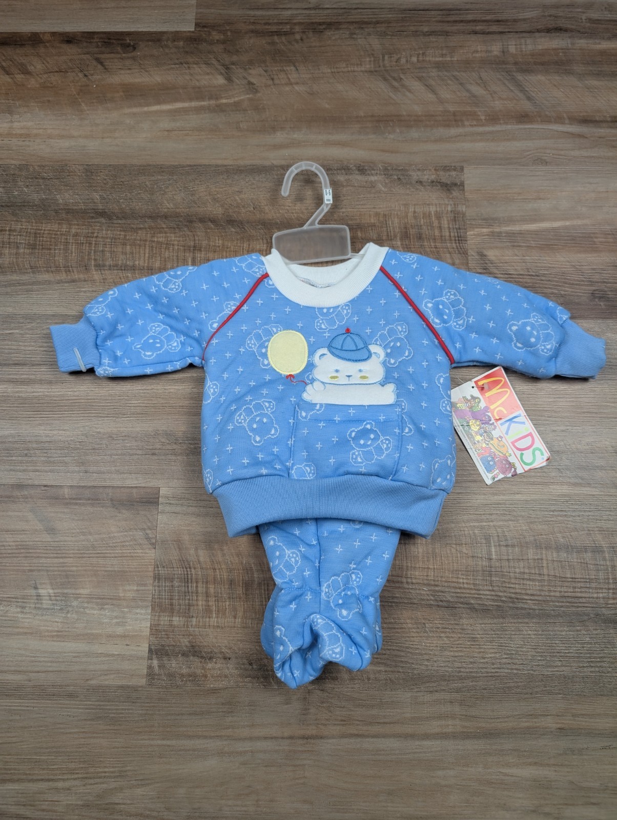 Vintage Boys Teddy BearOutfit McKids 0-6 Months McDonald’s