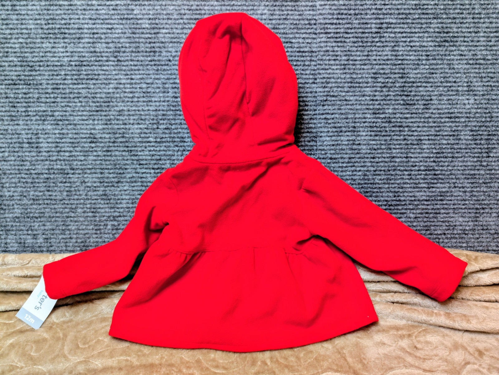 Carter’s Baby Winter Coat Red Hooded Jacket Button Size 12 months Toddler