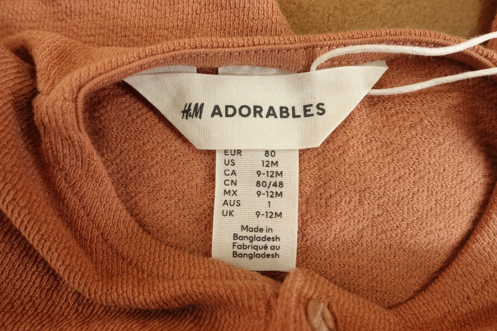 H&M Adorables Baby 12 Months Short Sleeve Linen Shirt Cotton Romper 2 Pieces New