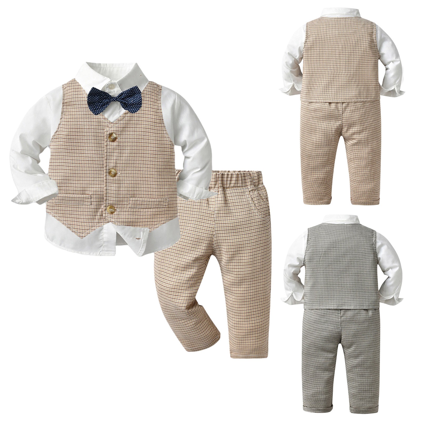 Baby Boys Formal Gentleman Wedding Suit Christening Baptism Outfit Birthday
