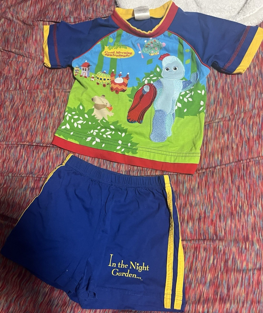 Ladybird y2k HTF Igglepiggle In the Night Garden 2pc Cotton T-Shirt & Shorts