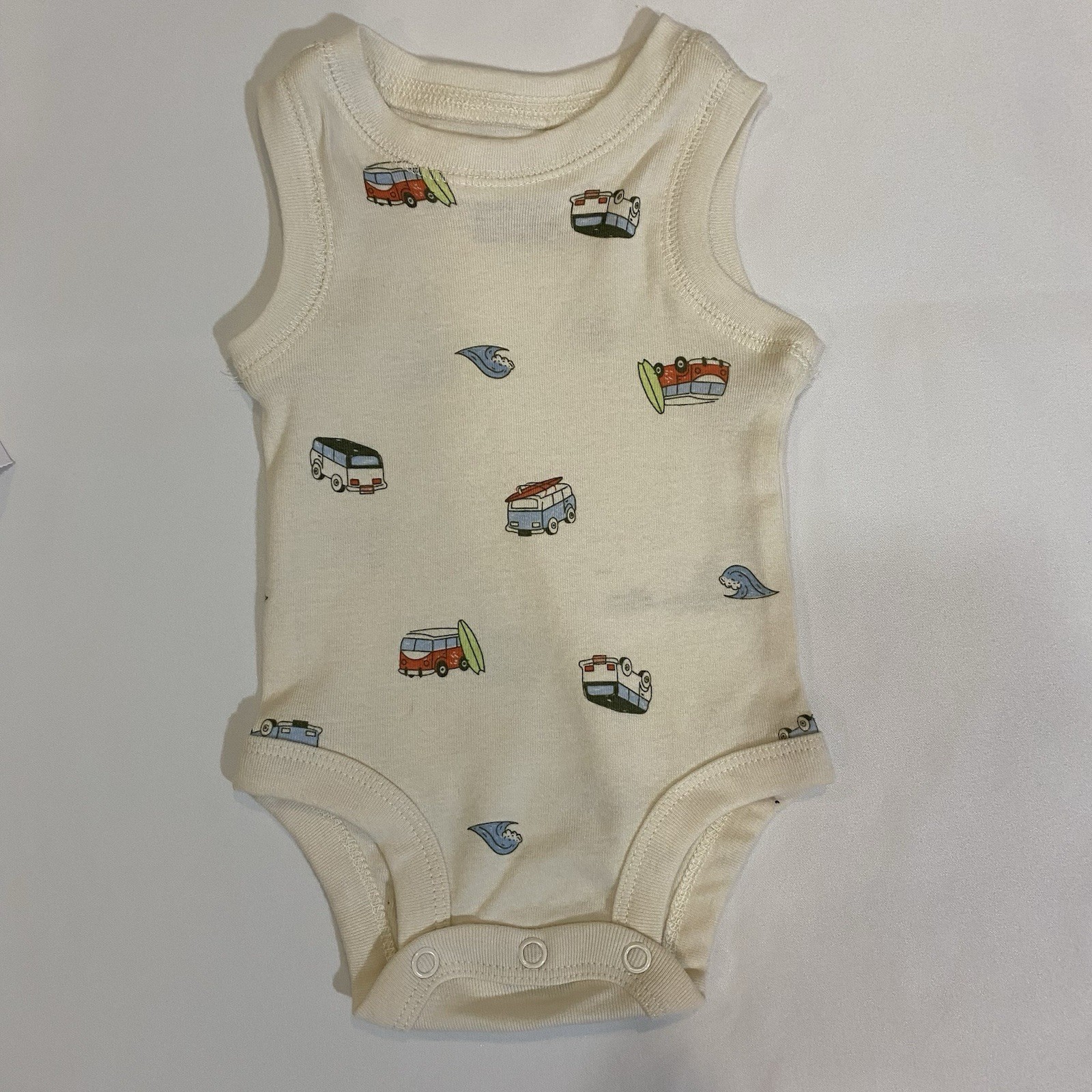 Carter’s Baby Boy 3-piece Beach Surf Top, Body Suit And Short Set (Newborn)