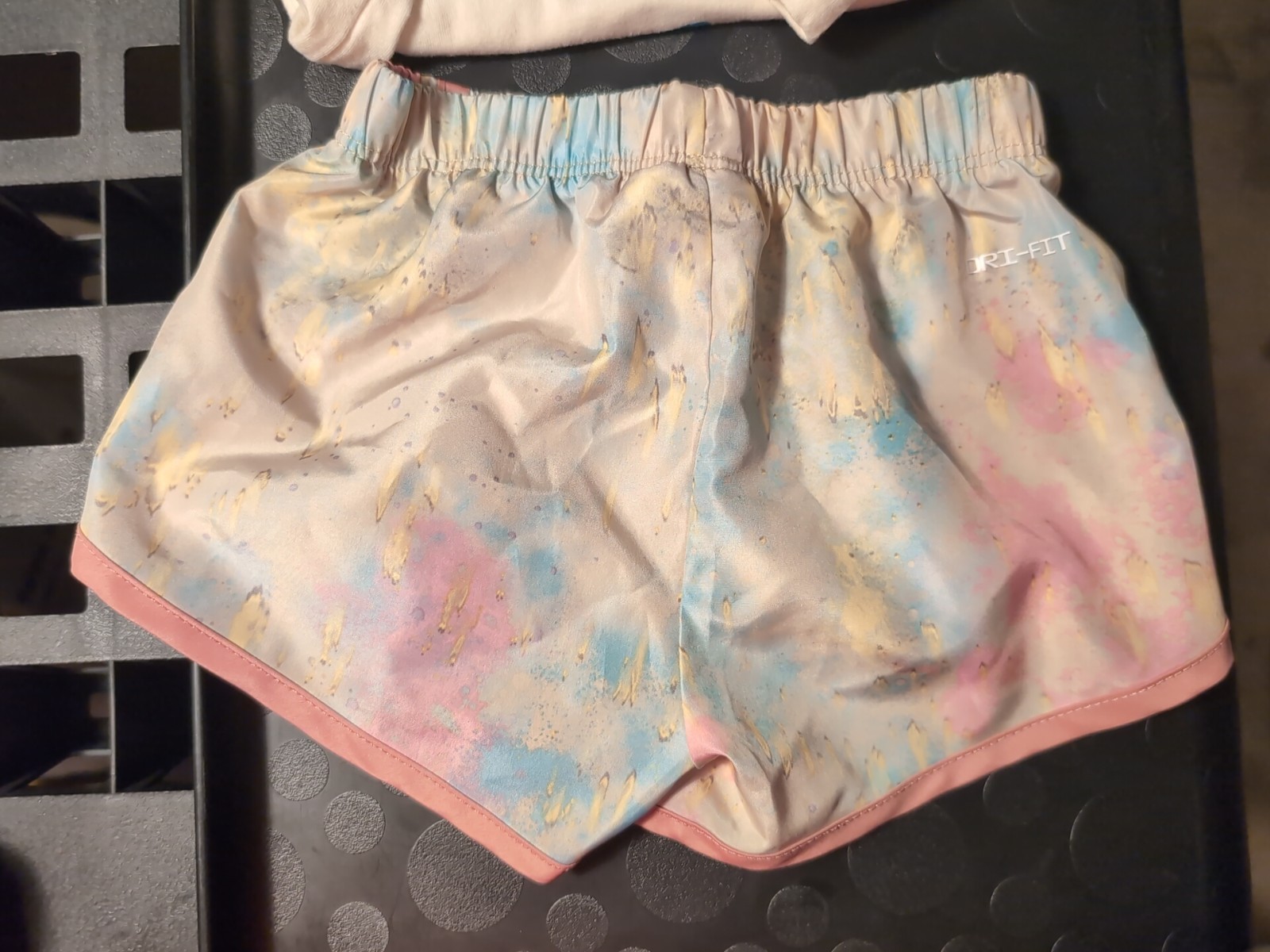 Nike Dri Fit Athletic Girls Tie Dye Tempo Shorts Size 12m 12 Month
