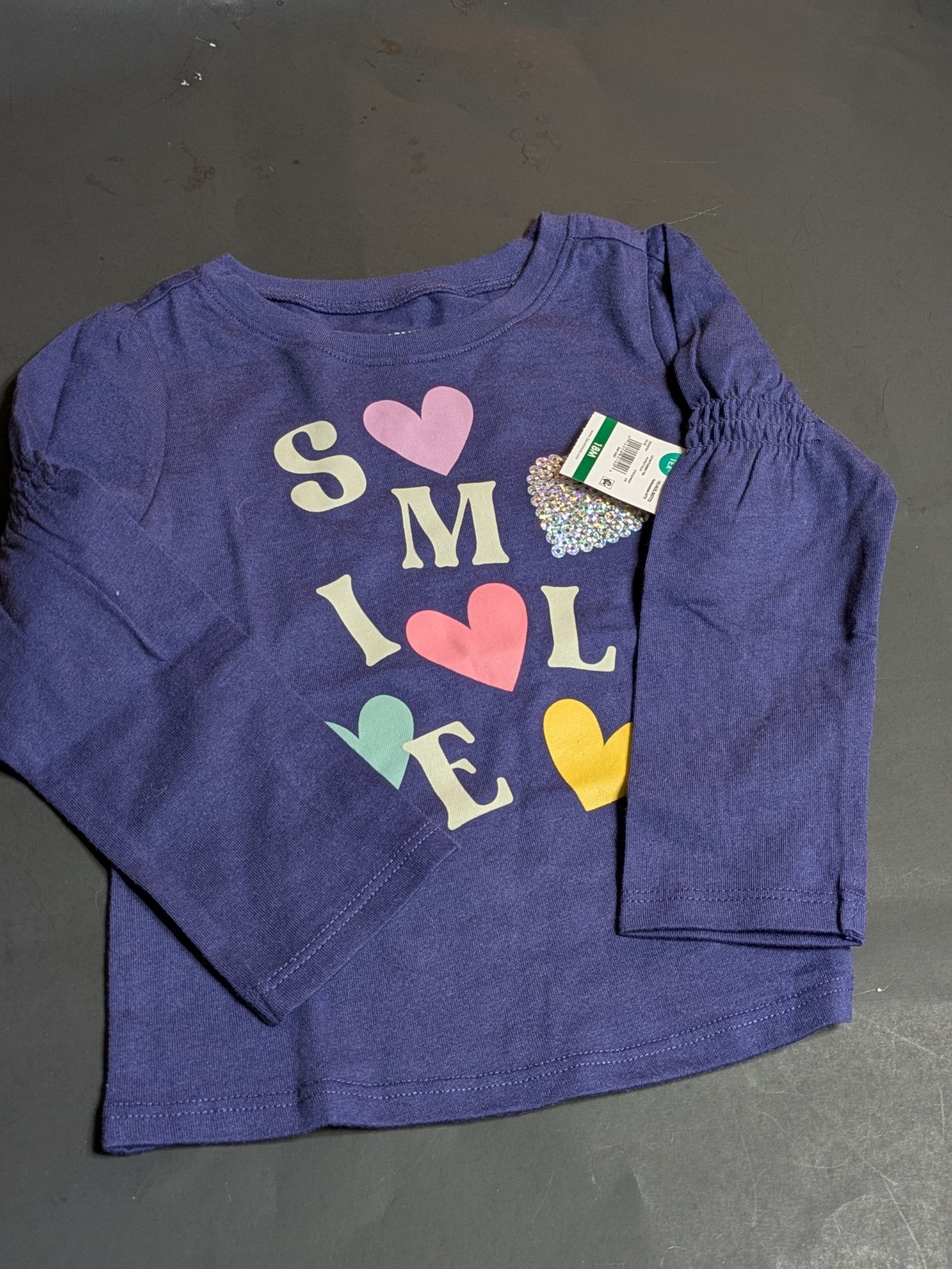 Garanimals Baby Girl 6pc Bundle NWT 18M Sequin SMILE Silver Foil Apple Cinnamon