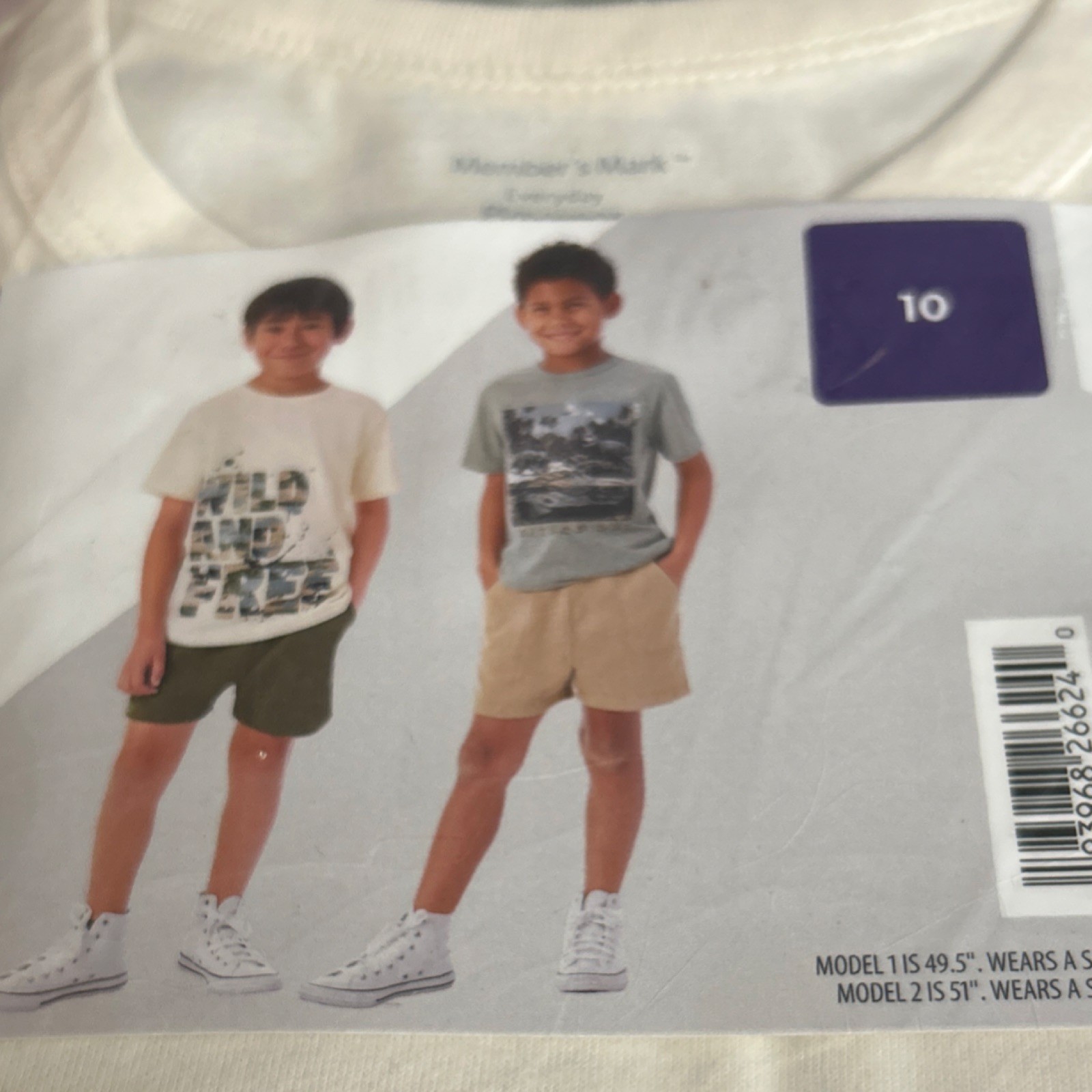 Member’s Mark Boys Mix & Mach 4 Piece Everyday Playwear Set Size 10 Dinosaur)New