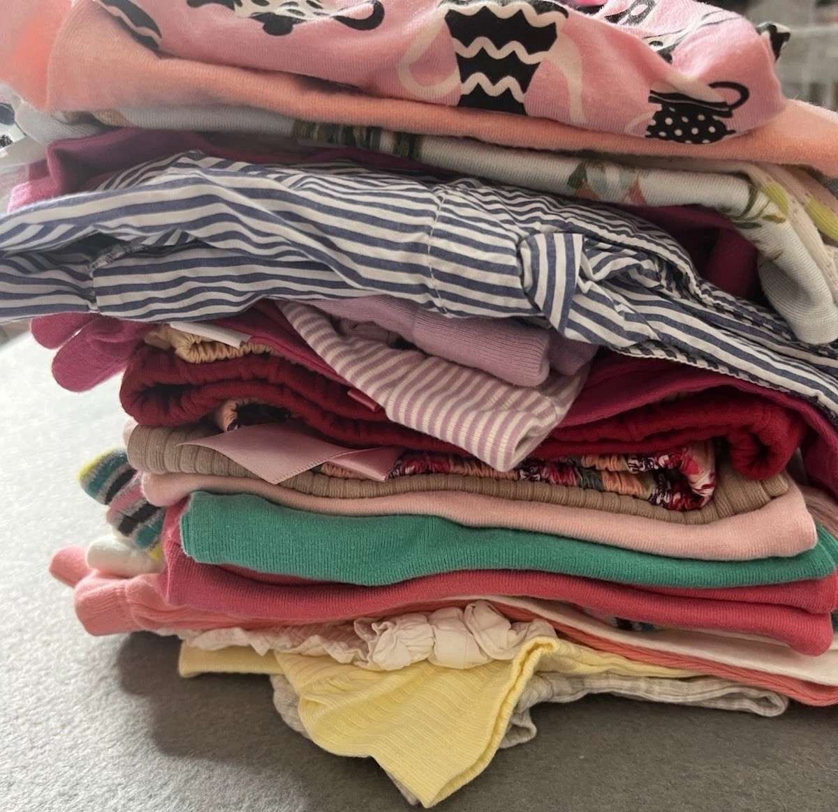 Girls NB-6 Months Clothes Lot of 27 Pieces Bodysuits Pants Hats Bloomers Pink