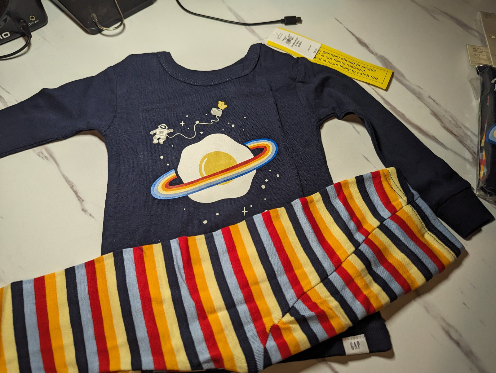 Baby Gap Egg Brand New 2-Piece PJ Set 100% Cotton 18M-5Y Size