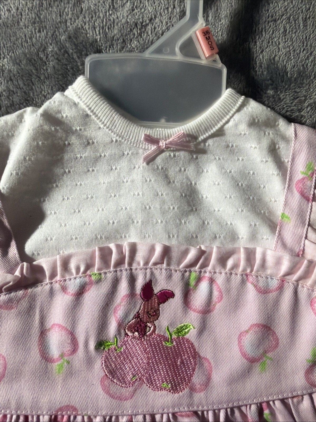 Vintage Disney Winnie the Pooh Girls 1-Pc Shorts Set Size 3/6