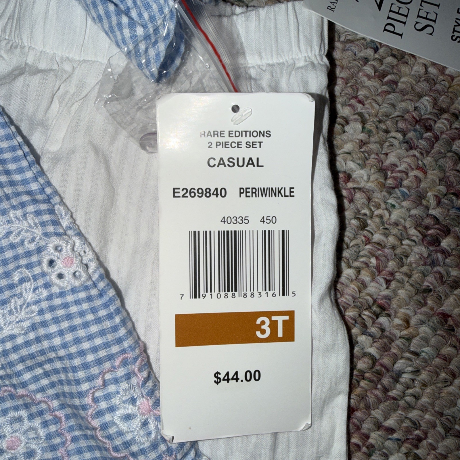Rare Editions 2 Piece Casual Set Girl’s Size 3T NWT