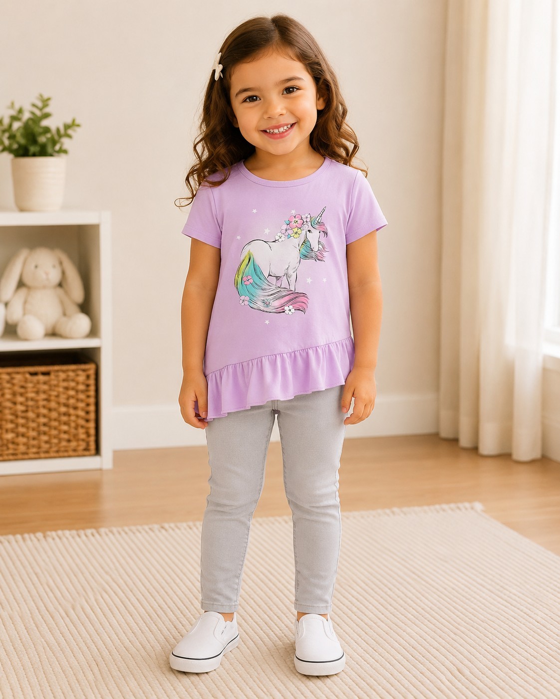 Carter’s Toddler Girls’ 2-Piece Unicorn Top & Jegging Set 4T