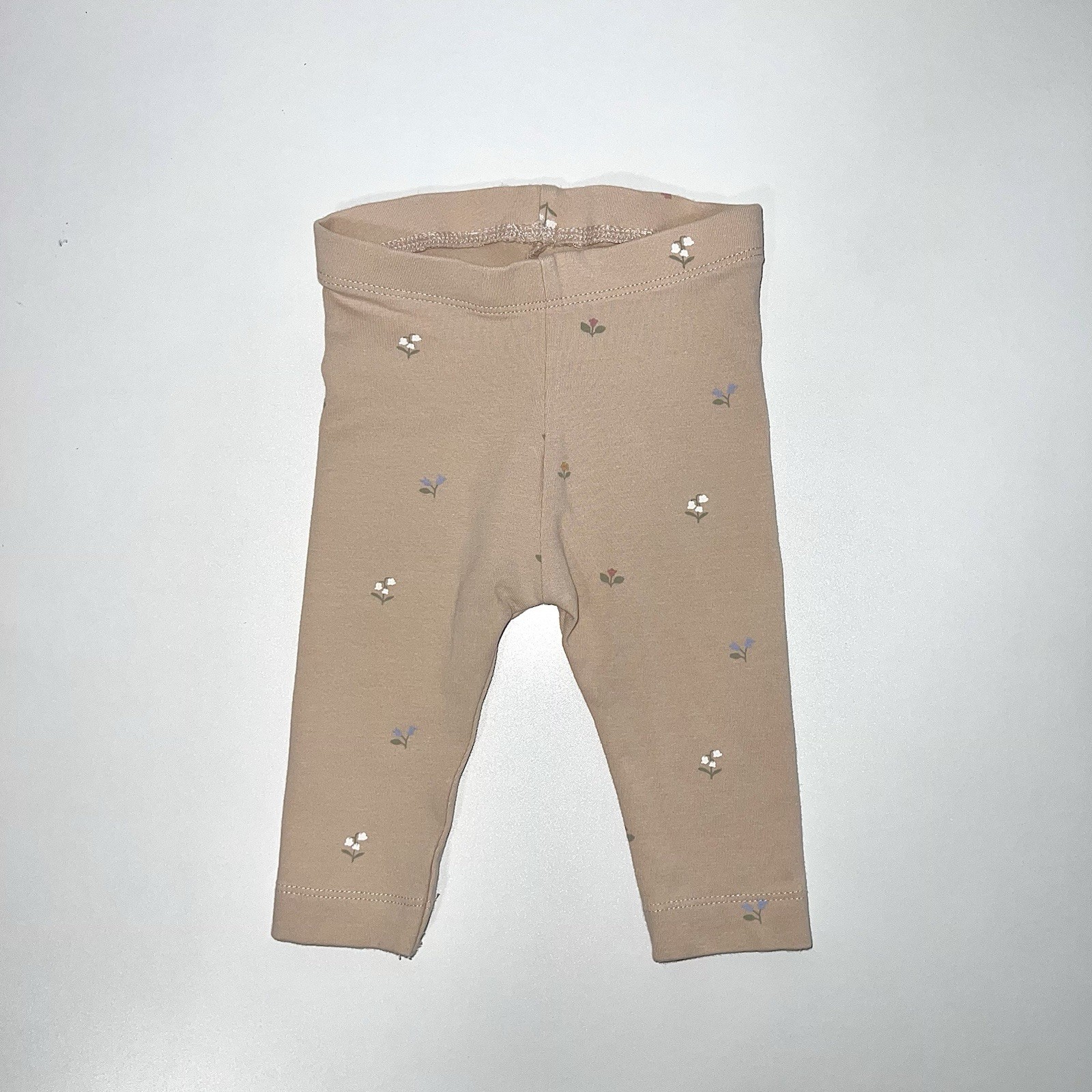 H&M Baby Organic Cotton Ruffle Collar Romper & 2-Piece Set Beige Size 0-3 Months