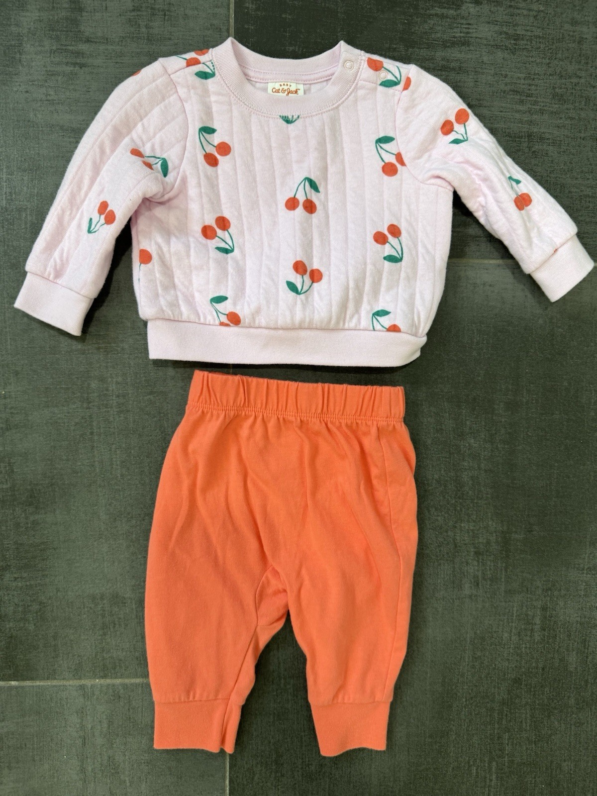 3-6 Months Cherry 🍒 Print Outfit