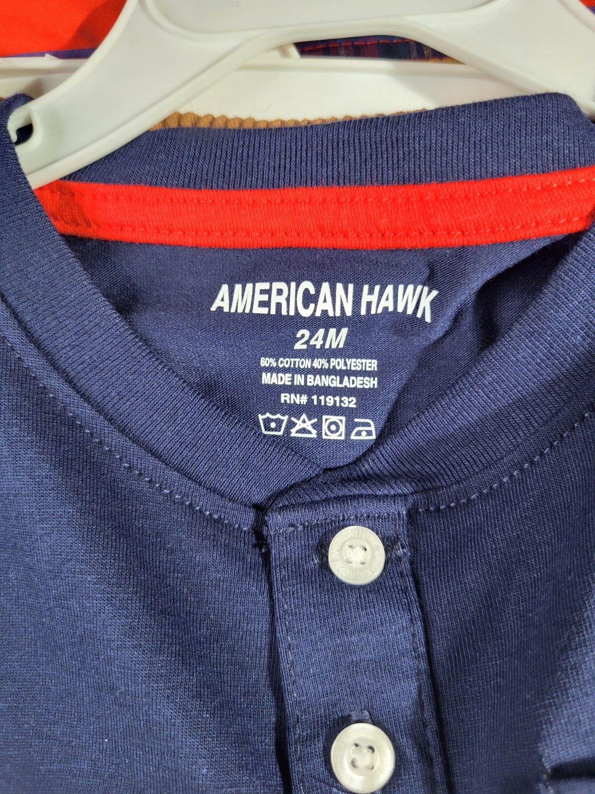 Infant Boys American Hawk Jacket, T-Shirt & Jeans 3PC Set Sizes 12Mth. – 24Mth.